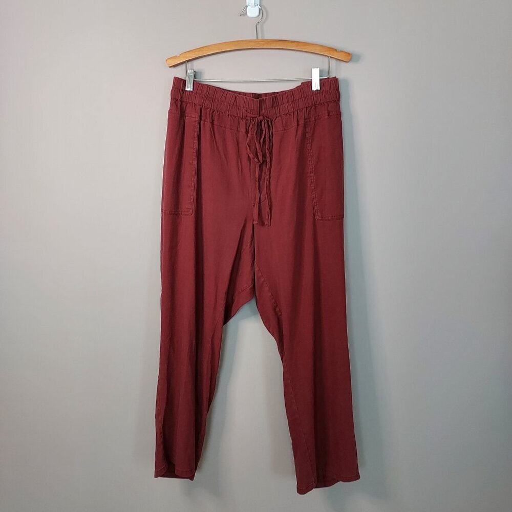 Kut from the Kloth Linen Blend Cropped Pants in Cinnamon Pants Size 2X - Picture 10 of 10